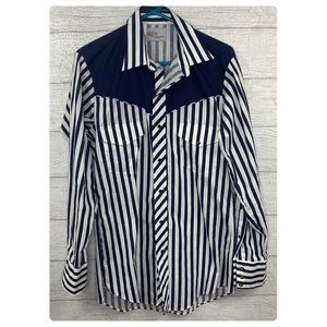 Kenny Rogers Western Collection Shirt Mens Snap Up